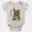 Save Water And Have Sarakku Short Sleeve Baby Onesie in White Color